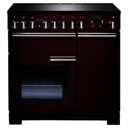 Rangemaster Professional Deluxe 90 Induction Hob Range Cooker Cranberry